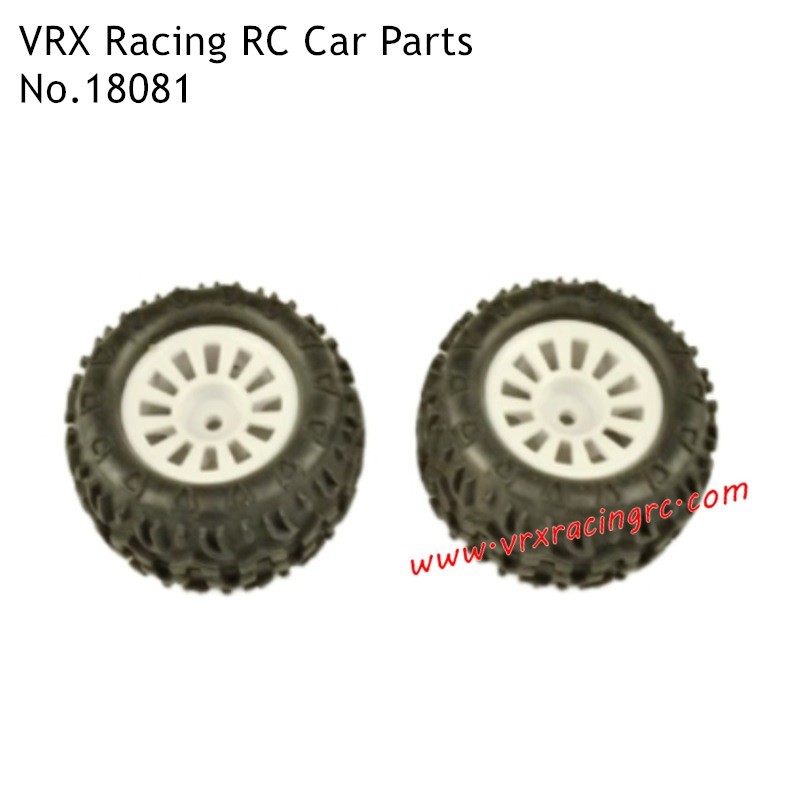 Monster RC Car Tires 18081 Parts for VRX Racing 1/18th High Speed Racing RC Car Monster RC Car Tires 18081 Parts for VRX Racing 1/18th High Speed Racing RC Car