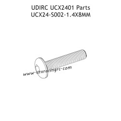 UDIRC UCX2401 Parts 1.4x8mm PM Hexagon Socket Button Head Machine Screw UCX24-S002
