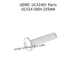 UDIRC UCX2401 Parts 2x5mm PM Hexagon Socket Button Head Machine Screw UCX24-S004