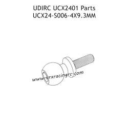 UDIRC UCX2401 Parts 4x9.3mm Hollow Ball Screw UCX24-S006
