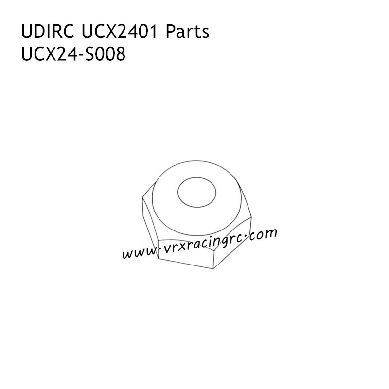 UDIRC UCX2401 RC Car Parts Hex Flanged Nylon Lock Nut UCX24-S008 UDIRC UCX2401 RC Car Parts Hex Flanged Nylon Lock Nut UCX24-S008