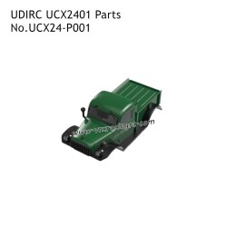 UDIRC UCX2401 1/24 RC Car Parts Body Assembly With LED Green UCX24-P001