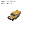 UDIRC UCX2401 1/24 RC Car Parts Body Assembly With LED Yellow UCX24-P001
