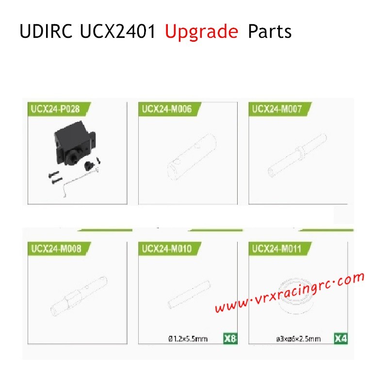 UDIRC UCX2401 RC Car Upgrade Parts Center Gearbox Kit UDIRC UCX2401 RC Car Upgrade Parts Center Gearbox Kit