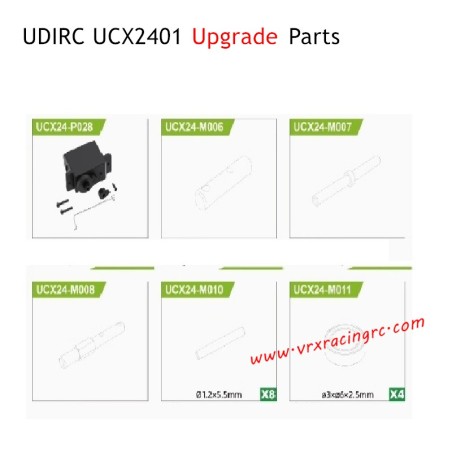UDIRC UCX2401 RC Car Upgrade Parts Center Gearbox Kit