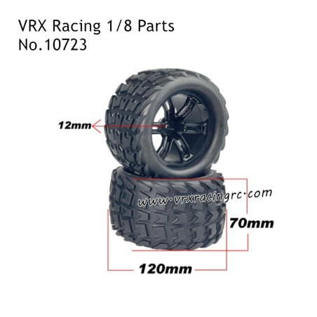 VRX Racing 1/8 RC Car Parts Wheel Assembly 10723