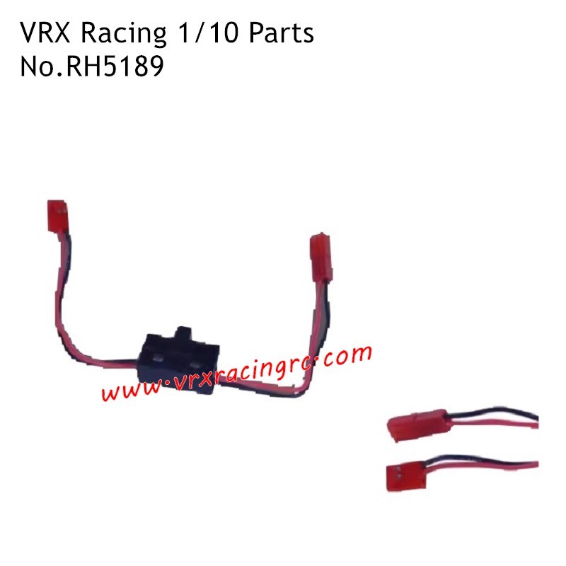VRX Racing 1/10 RC Car Parts Receiver Switch RH5189 VRX Racing 1/10 RC Car Parts Receiver Switch RH5189
