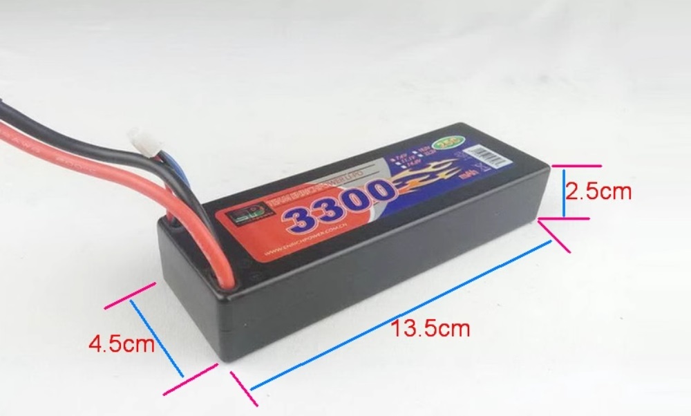 7.4V 3300mAH Battery Accessories for VRX Racing 1/10 Brushless Electric RC Car