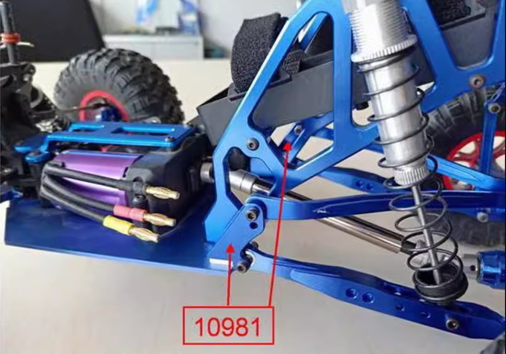 Upgrade Front Shock Mount Fixing 10981 Metal Parts for VRX RH1043 RH1045 1/10 RC Truck