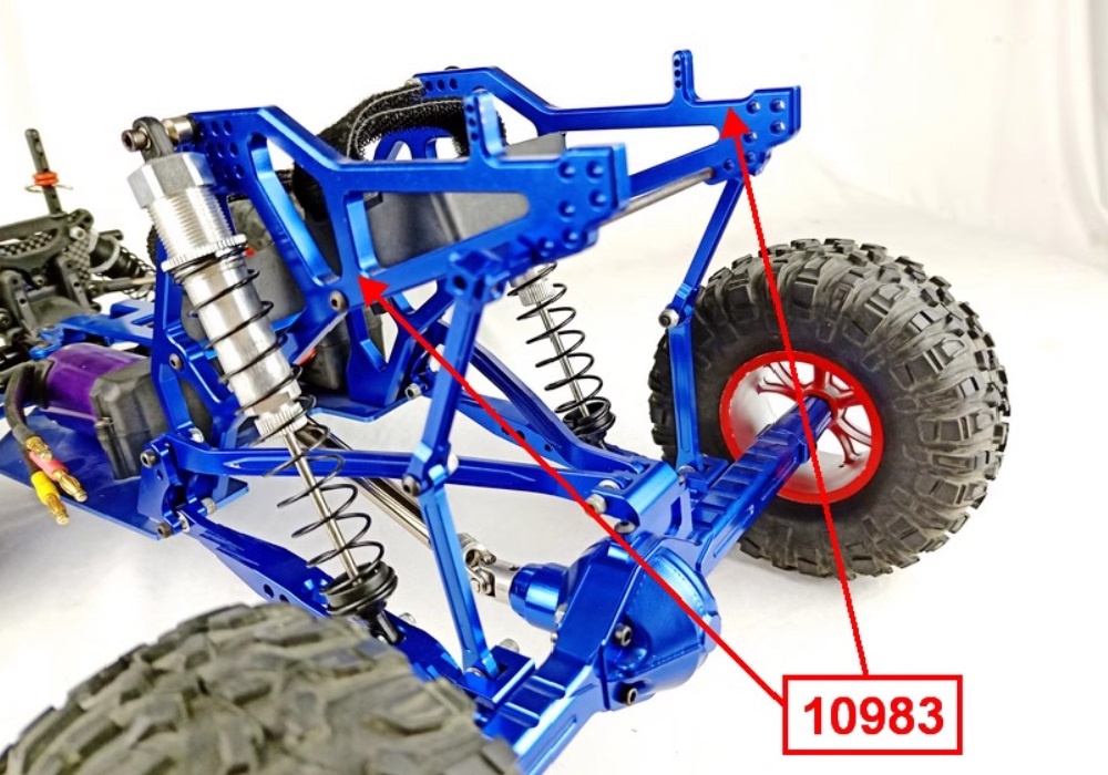 Upgrade Main Frame 10983 Metal Parts for VRX RH1043 RH1045 1/10 RC Truck