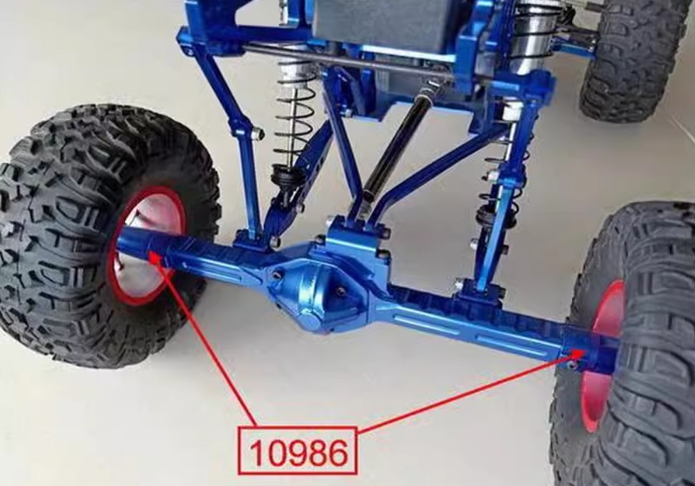 Upgrade Rear Axle Seat 10986 Metal Parts for VRX RH1043 RH1045 1/10 RC Truck