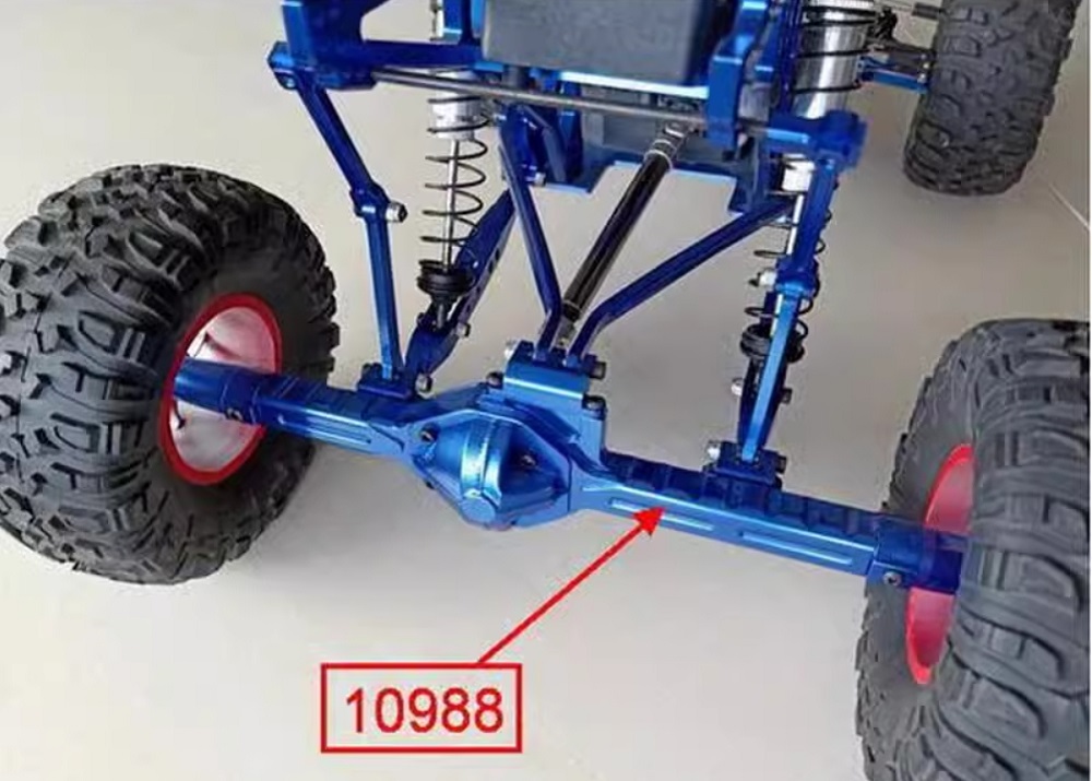 Upgrade Rear Axle Housing 10988 Metal Parts for VRX RH1043 RH1045 1/10 RC Truck