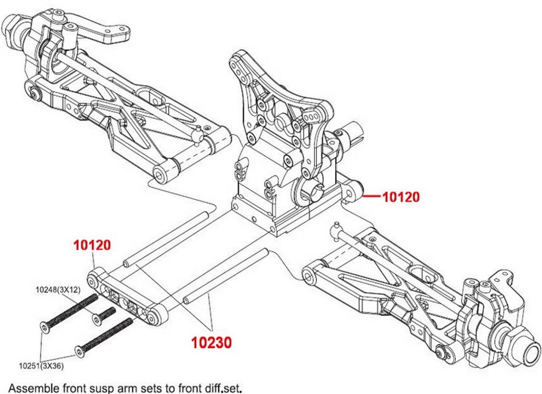 VRX Racing RH817 RH818 Cobra Parts Front Suspension Holders 10120