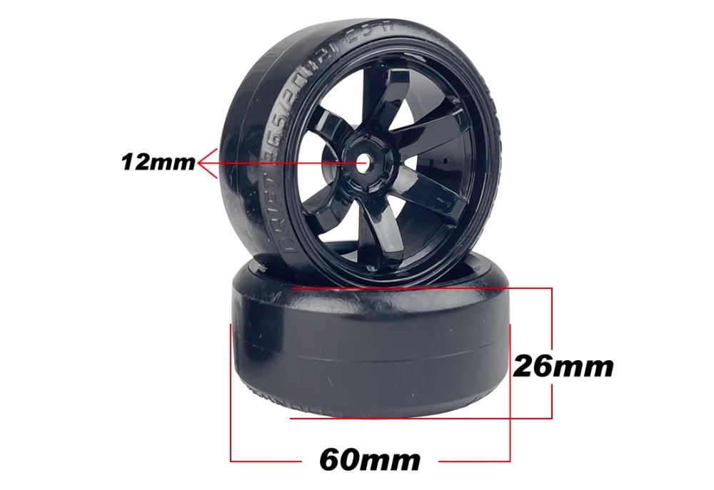 Drift Wheel Assemblies 10489 Parts for VRX Racing 1/10 Drift RC Car