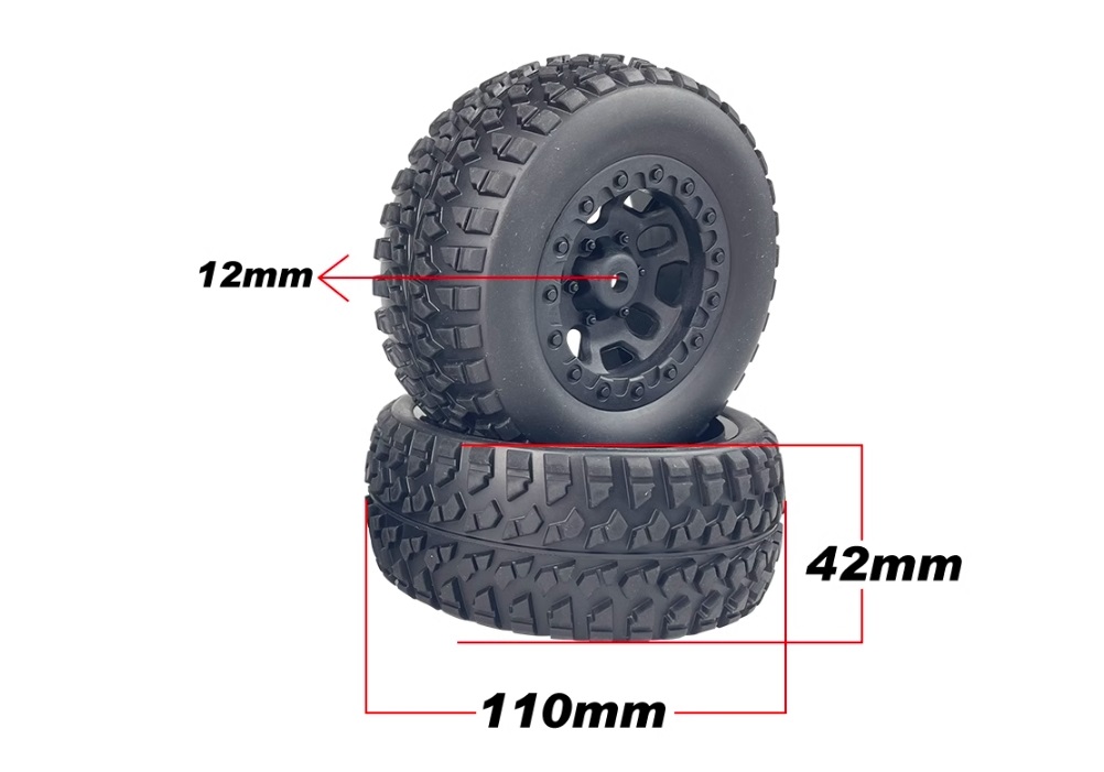 RC Car Tires Assembly 10819 Parts for VRX Racing 1/10th High Speed Racing RC Car