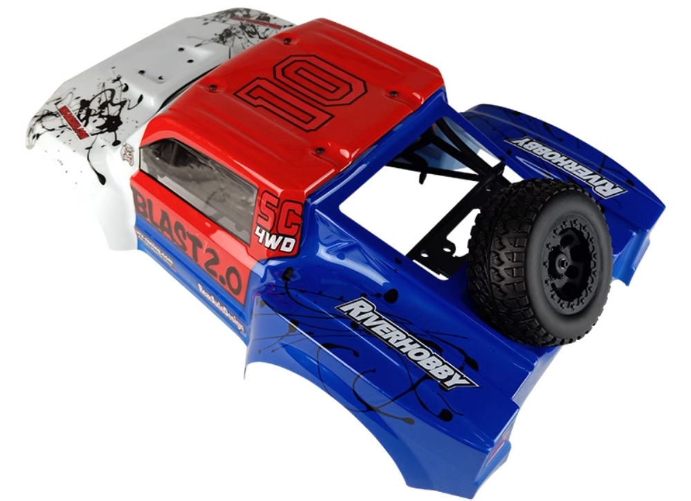 VRX Racing 1/10 Scale RC Truck Parts Car Shell and Anti-roll Bar R0254